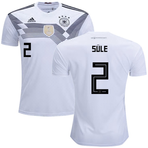 Germany #2 Sule White Home Soccer Country Jersey - Click Image to Close
